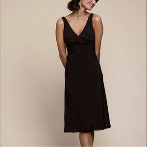 J. Crew Sophia dress in black chiffon